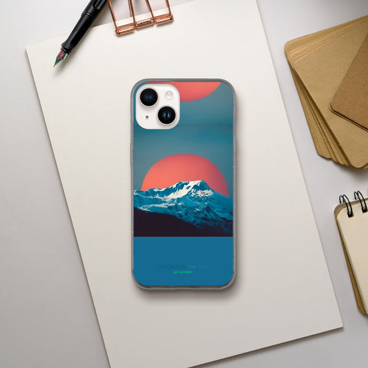 Biodegradable EVNIRONMENTALY FREINDLY phone case with Beautiful Outdoor Nation design and logo, inspiring you daily to GET OUTSIDE!